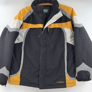 L.L. Bean Kids' Black and Yellow Winter Jacket